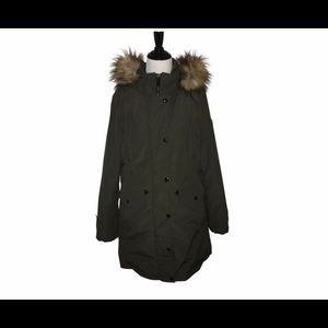 Michael Kors Down Jacket with Faux Fur Hood